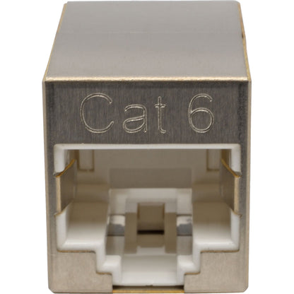 Tripp Lite Cat6 Straight-Through Modular Shielded Compact In-Line Coupler (RJ45 F/F), TAA