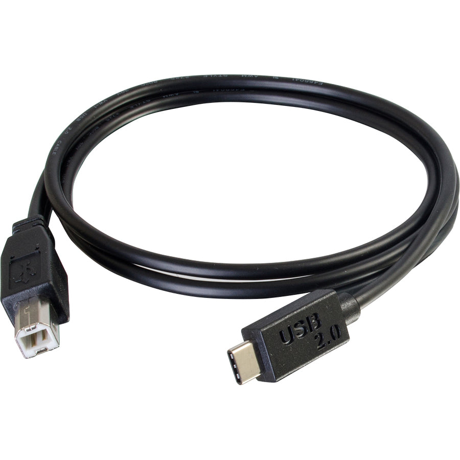 C2G 3ft USB C to USB B Cable - USB C 2.0 to USB B - M/M