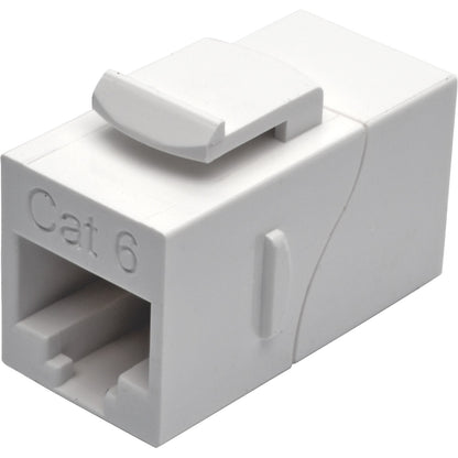 Tripp Lite Cat6 Straight-Through Modular In-Line Snap-In Coupler (RJ45 F/F), White