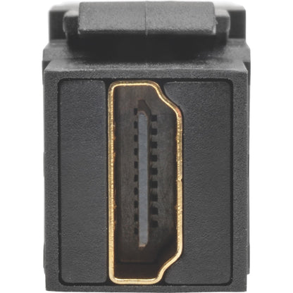 Tripp Lite HDMI Coupler Keystone Panel Mount Angled F/F Black
