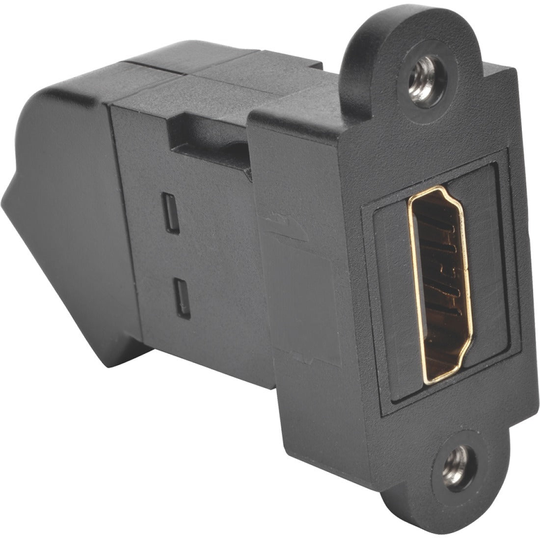 Tripp Lite HDMI Coupler Keystone Panel Mount Angled F/F Black