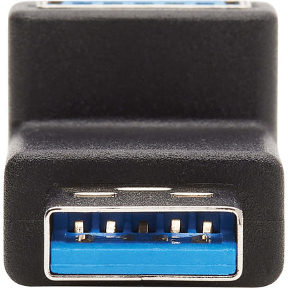 Tripp Lite USB 3.0 SuperSpeed Adapter - USB-A to USB-A, M/F, Up Angle, Black