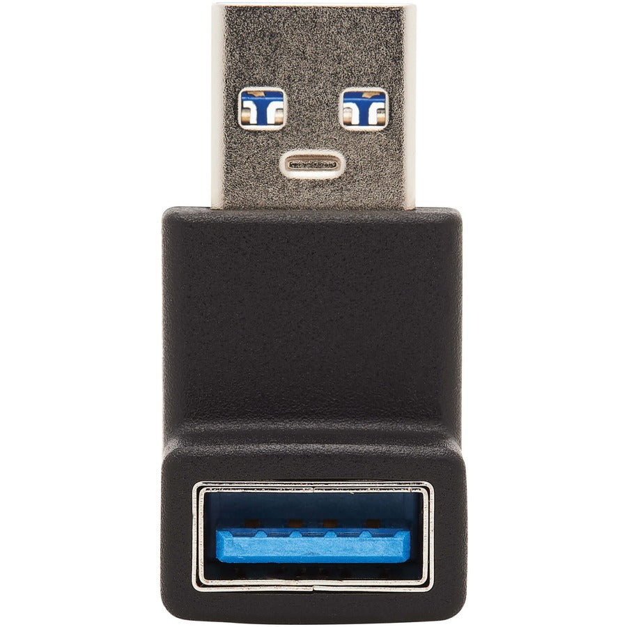Tripp Lite USB 3.0 SuperSpeed Adapter - USB-A to USB-A, M/F, Up Angle, Black
