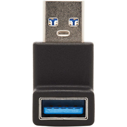 Tripp Lite USB 3.0 SuperSpeed Adapter - USB-A to USB-A, M/F, Up Angle, Black