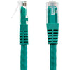 StarTech.com 15ft CAT6 Ethernet Cable - Green Molded Gigabit - 100W PoE UTP 650MHz - Category 6 Patch Cord UL Certified Wiring/TIA