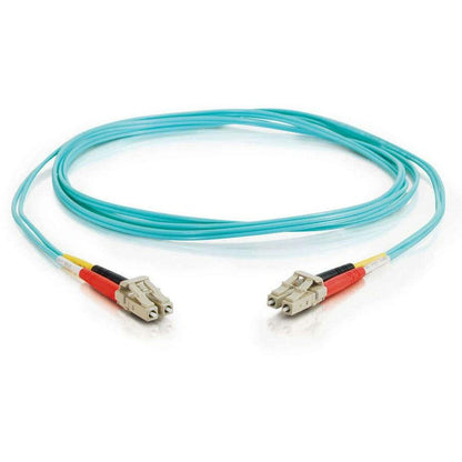 C2G 5m LC-LC 10Gb 50/125 Duplex Multimode OM3 Fiber Cable - Aqua - 16ft