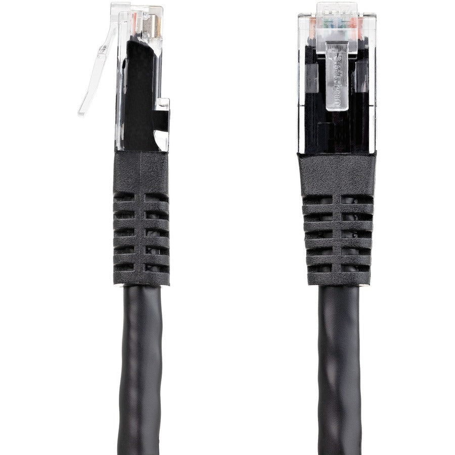 StarTech.com 2ft CAT6 Ethernet Cable - Black Molded Gigabit - 100W PoE UTP 650MHz - Category 6 Patch Cord UL Certified Wiring/TIA