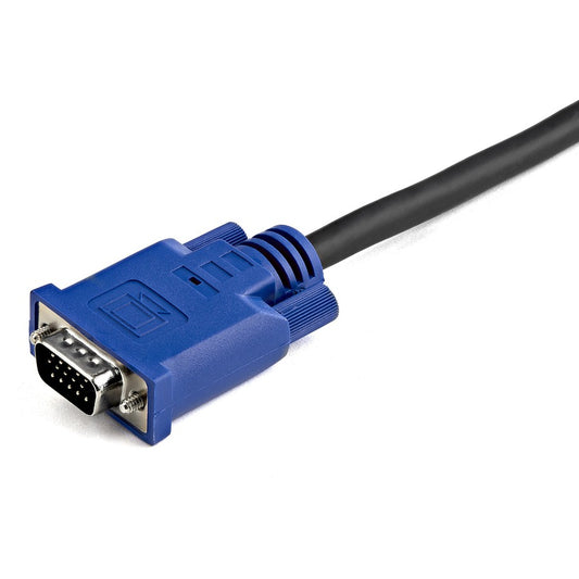 StarTech.com StarTech.com 15 ft 2-in-1 Ultra Thin USB KVM Cable - Video / USB cable - 4 pin USB Type A, HD-15 (M) - HD-15 (M) - 4.57 m