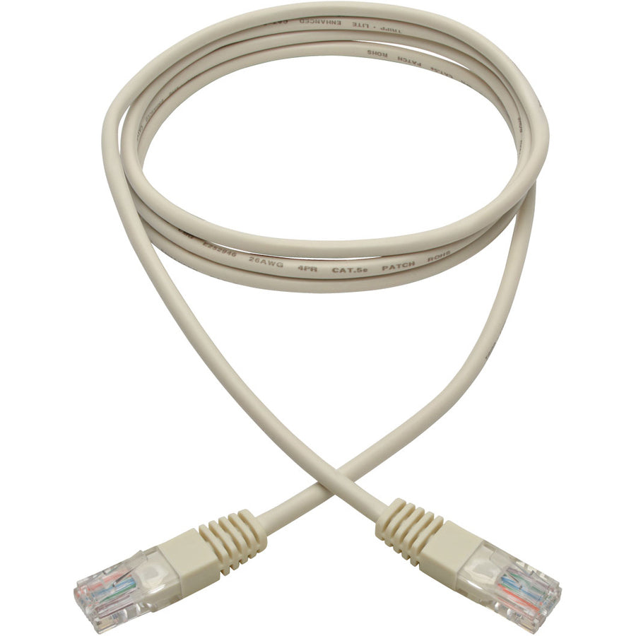 Tripp Lite 6ft Cat5e / Cat5 350MHz Molded Patch Cable RJ45 M/M White 6'