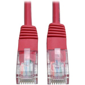 Tripp Lite 10ft Cat5e / Cat5 350MHz Molded Patch Cable RJ45 M/M Red 10'