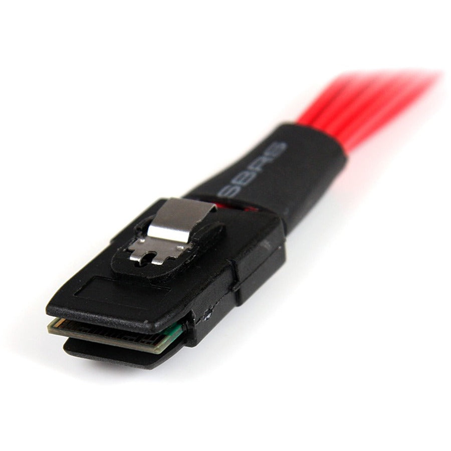 StarTech.com 50cm Serial Attached SCSI SAS Cable - SFF-8087 to 4x Latching SATA