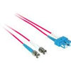 C2G-5m SC-ST 9/125 OS1 Duplex Singlemode PVC Fiber Optic Cable - Red