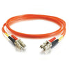 C2G 5m LC-LC 50/125 OM2 Duplex Multimode Fiber Optic Cable (Plenum-Rated) - Orange