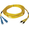 Tripp Lite 15M Duplex Singlemode 9/125 Fiber Optic Patch Cable SC/ST 50' 50ft 15 Meter