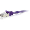 C2G-5ft Cat6 Snagless Shielded (STP) Network Patch Cable - Purple