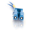 C2G-2m LC-LC 9/125 OS1 Duplex Singlemode PVC Fiber Optic Cable - Blue
