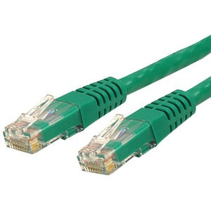 StarTech.com 3ft CAT6 Ethernet Cable - Green Molded Gigabit - 100W PoE UTP 650MHz - Category 6 Patch Cord UL Certified Wiring/TIA