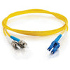 C2G-10m LC-ST 9/125 OS1 Simplex Singlemode PVC Fiber Optic Cable - Yellow