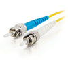 C2G-10m LC-ST 9/125 OS1 Simplex Singlemode PVC Fiber Optic Cable - Yellow