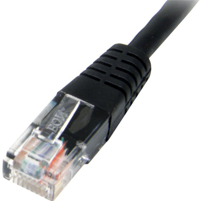 StarTech.com 25 ft Black Molded Cat5e UTP Patch Cable