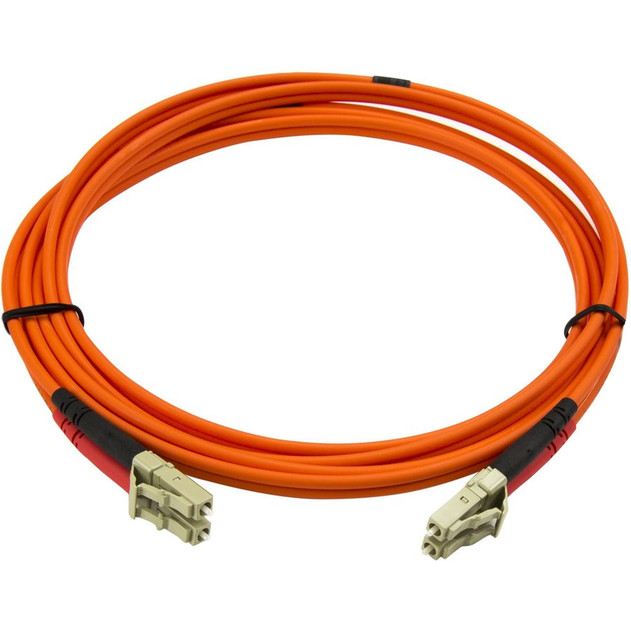 StarTech.com 2m Fiber Optic Cable - Multimode Duplex 50/125 - LSZH - LC/LC - OM2 - LC to LC Fiber Patch Cable