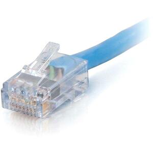 C2G-10ft Cat6 Non-Booted Network Patch Cable (Plenum-Rated) - Blue