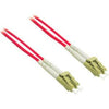 C2G-2m LC-LC 62.5/125 OM1 Duplex Multimode Fiber Optic Cable (Plenum-Rated) - Red