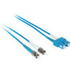 C2G-5m SC-ST 9/125 OS1 Duplex Singlemode PVC Fiber Optic Cable - Blue
