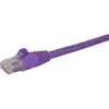 StarTech.com 75ft CAT6 Ethernet Cable - Purple Snagless Gigabit - 100W PoE UTP 650MHz Category 6 Patch Cord UL Certified Wiring/TIA