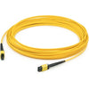 AddOn 25m MPO (Male) to MPO (Male) 12-Strand Yellow OS2 Straight Fiber OFNR (Riser-Rated) Patch Cable