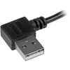 StarTech.com 1m 3 ft Micro-USB Cable with Right-Angled Connectors - M/M - USB A to Micro B Cable