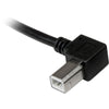 StarTech.com 3m USB 2.0 A to Left Angle B Cable - M/M