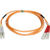 Tripp Lite 2M Duplex Multimode 50/125 Fiber Optic Patch Cable LC/SC 6' 6ft 2 Meter