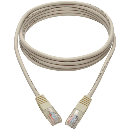 Tripp Lite 7ft Cat5e / Cat5 350MHz Molded Patch Cable RJ45 M/M White 7'
