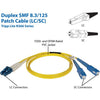 Tripp Lite 10M Duplex Singlemode 9/125 Fiber Optic Patch Cable LC/SC 33' 33ft 10 Meter