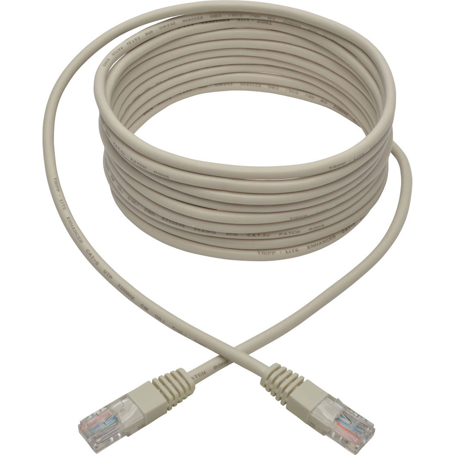 Tripp Lite 14ft Cat5e / Cat5 350MHz Molded Patch Cable RJ45 M/M White 14'