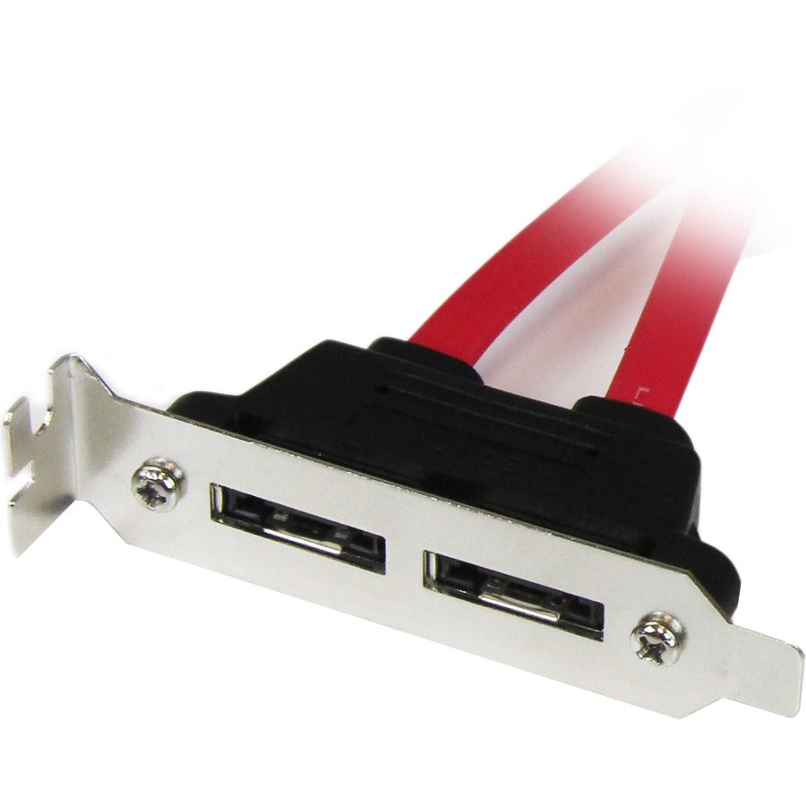 StarTech.com 2 Port Low Profile SATA to eSATA Plate Adapter