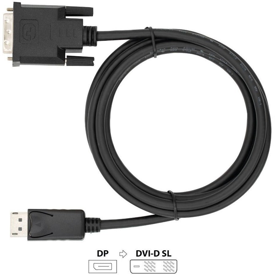 VisionTek DisplayPort to SL DVI 1.8M Active Cable (M/M)