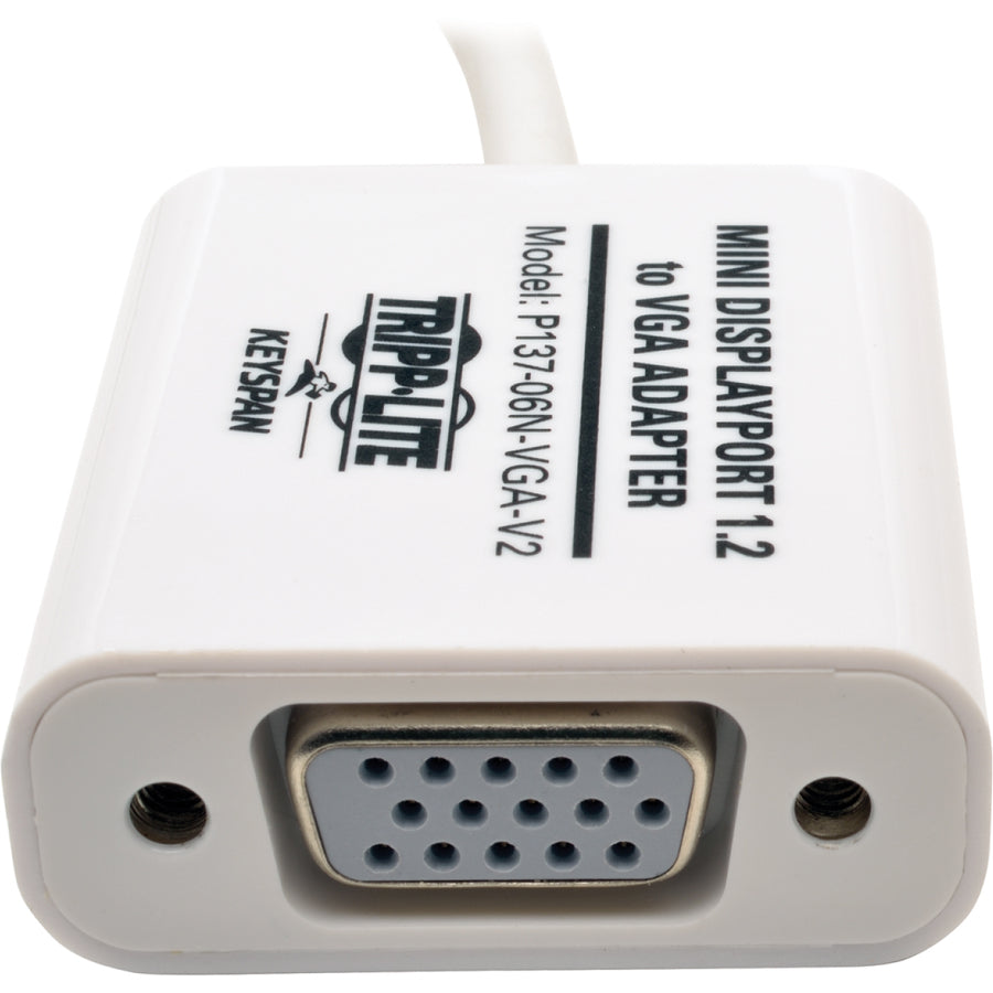 Tripp Lite Keyspan Mini DisplayPort to VGA Adapter Converter Active 6" Mini DP MDP to VGA Mini Dport