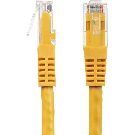 StarTech.com 1ft CAT6 Ethernet Cable - Yellow Molded Gigabit - 100W PoE UTP 650MHz - Category 6 Patch Cord UL Certified Wiring/TIA