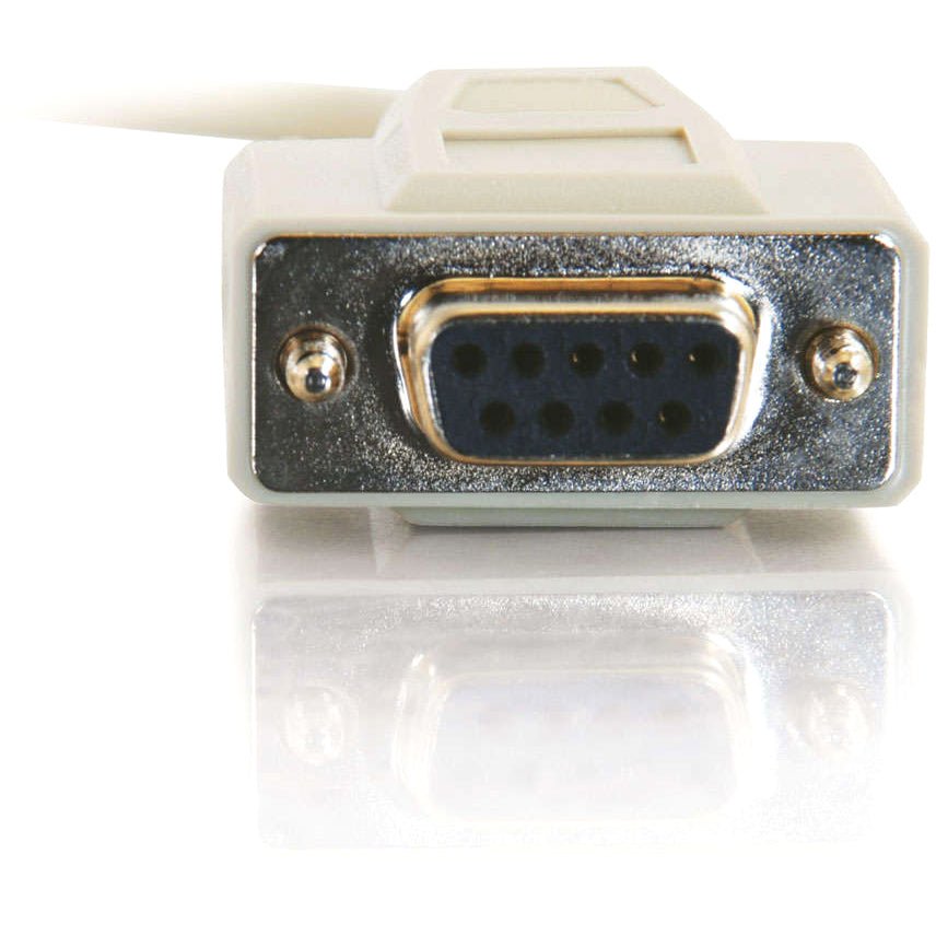 C2G 6ft DB9 F/F Null Modem Cable - Beige