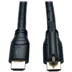 Tripp Lite 15ft High Speed HDMI Cable with Ethernet and Locking Connector Ultra HD 4K x 2K M/M 15'