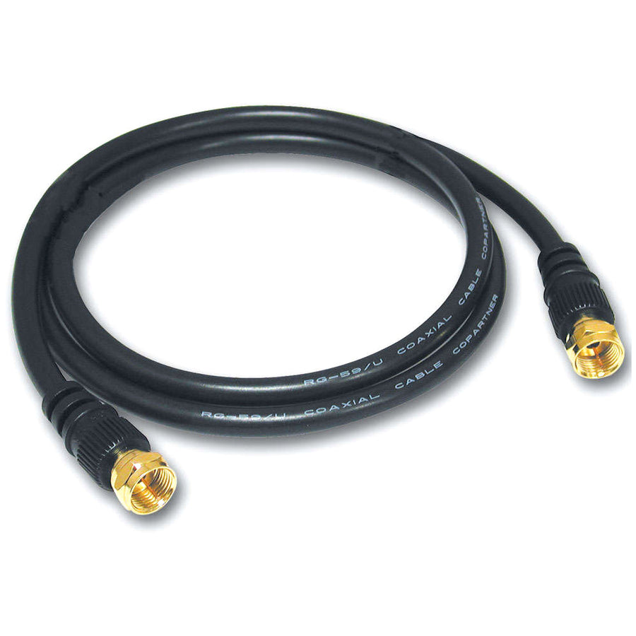 C2G 3ft Value Series F-Type RG59 Composite Audio/Video Cable