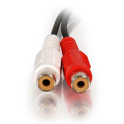 C2G 6in Value Series One 3.5mm Stereo Male To Two RCA Stereo Female Y-Cable