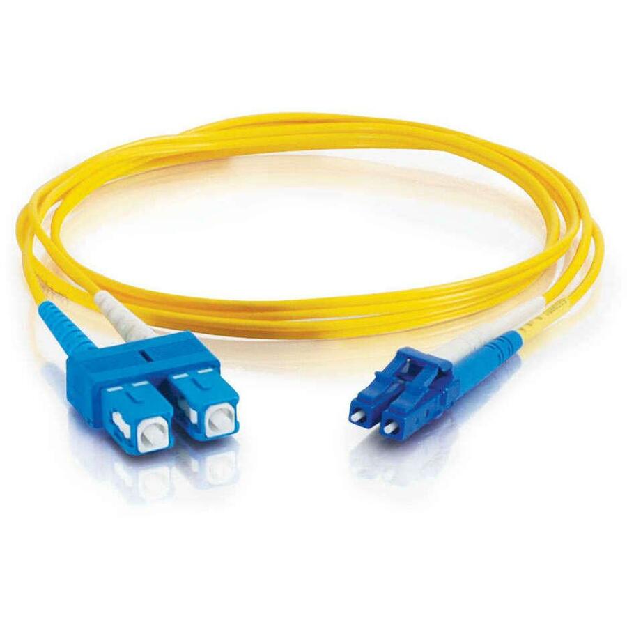 C2G 6m LC-SC 9/125 Duplex Single Mode OS2 Fiber Cable - Yellow - 20ft