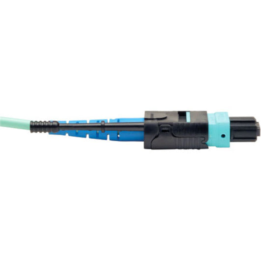 Tripp Lite 2M MTP / MPO Patch Cable 24 Fiber 100GbE Aqua OM3 Plenum 6ft 6' 2 Meter