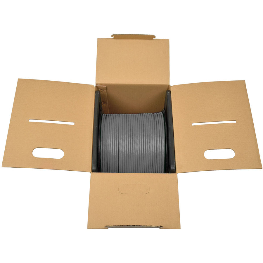 Tripp Lite 1000FT Plenum CMP Cat 6 Solid UTP Bulk Cable Gray 1000'