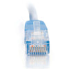 C2G-50ft Cat5e Molded Solid Unshielded (UTP) Network Patch Cable - Blue
