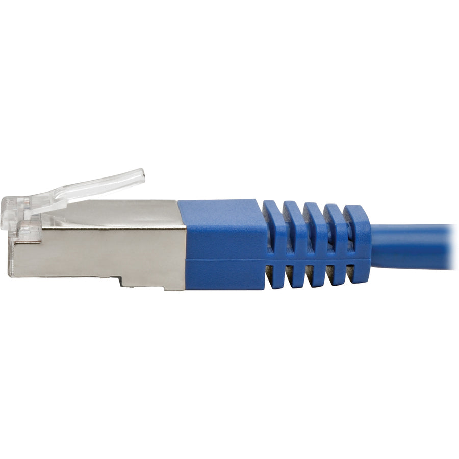 Tripp Lite 15' Cat5e Molded Shielded Patch Cable STP RJ45 M/M 350 Mhz Blue