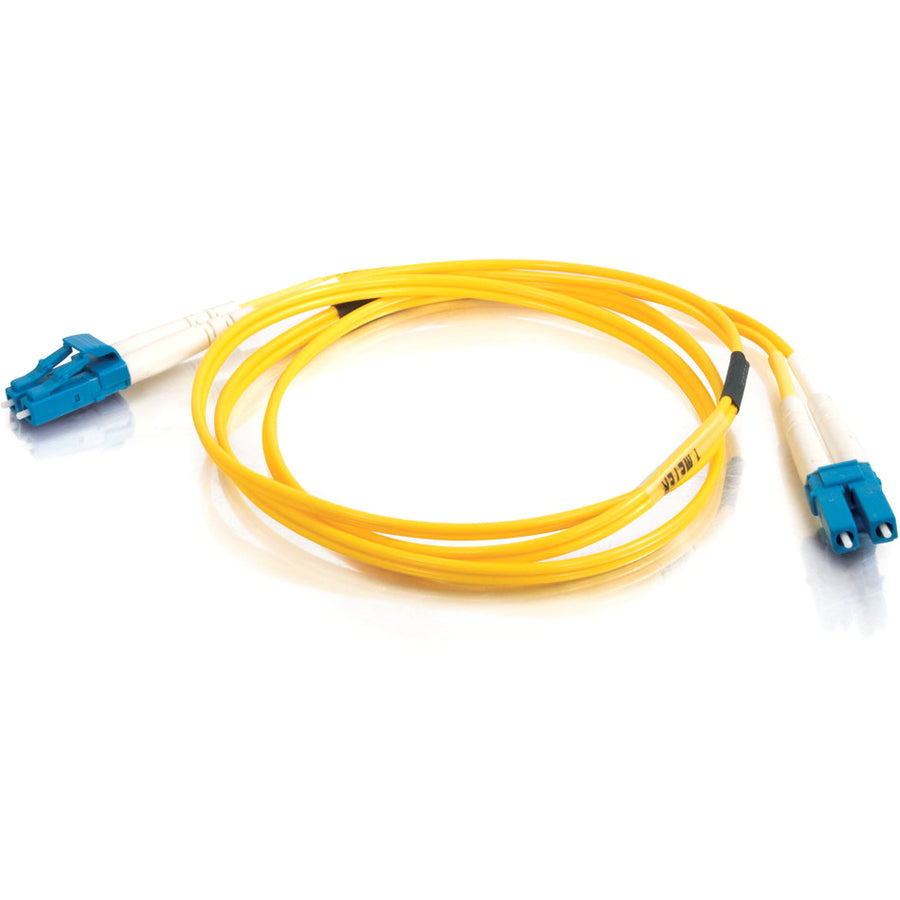 C2G 3m LC-LC 9/125 Duplex Single Mode OS2 Fiber Cable - Yellow - 10ft